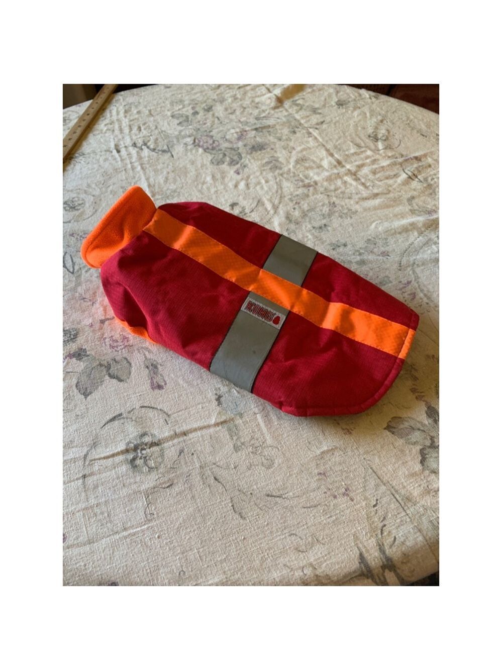 Unisex KONG Dog Coat Size M Red and Orange